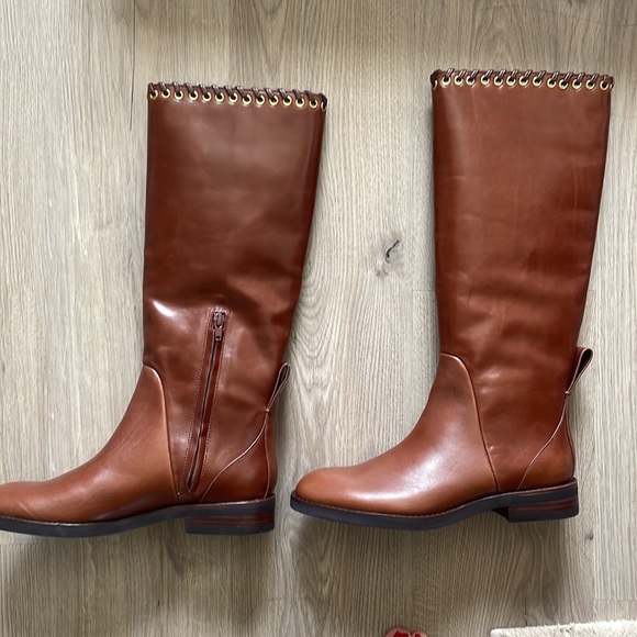 See By Chloe tall brown biker boots - Picture 2 of 4